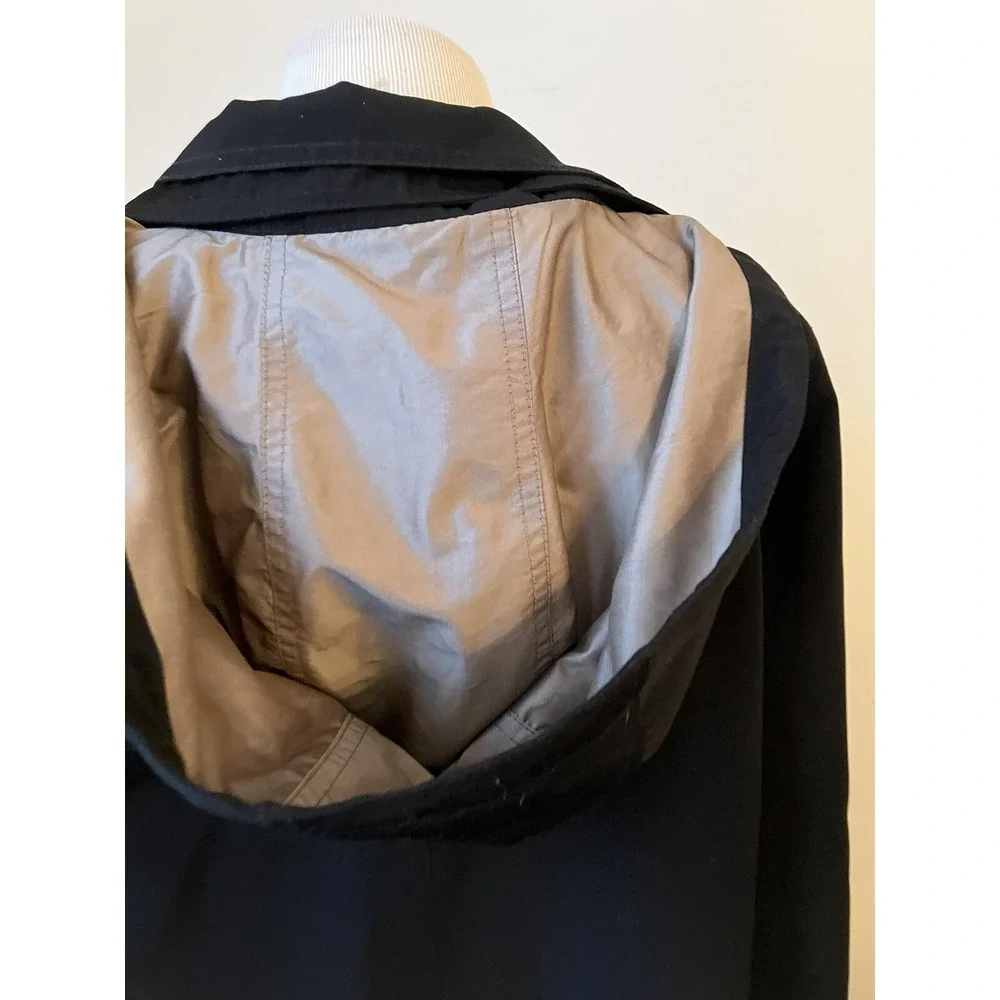 Gallery women's coat Size Med Black Removeable‎ Hood